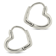 Elle Heart Micro Hoop Earrings