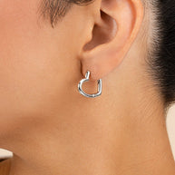 Elle Heart Micro Hoop Earrings