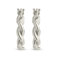 Hazel Textured Twisted Hoop Earrings