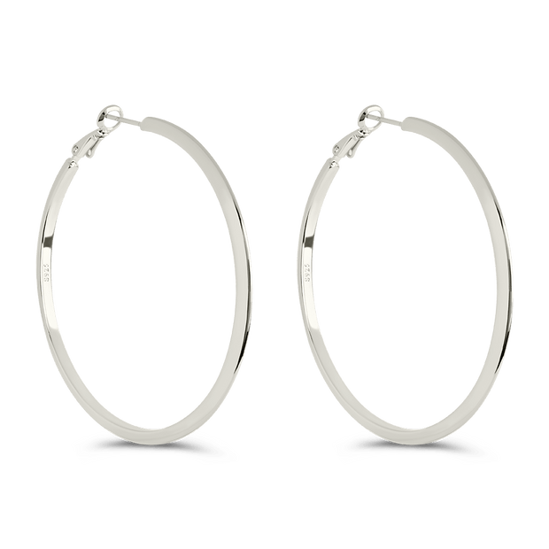 Leona Polished Hoop Earrings
