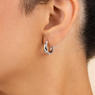 Lavina Polished Micro Hoop Earrings