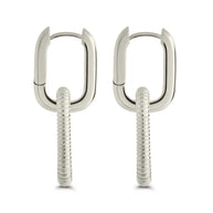 Felicity Textured Chain Link Drop Earrings