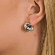 Tamara Double Row Huggie Hoop Earrings