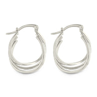 Emery Triple Row Layered Earrings