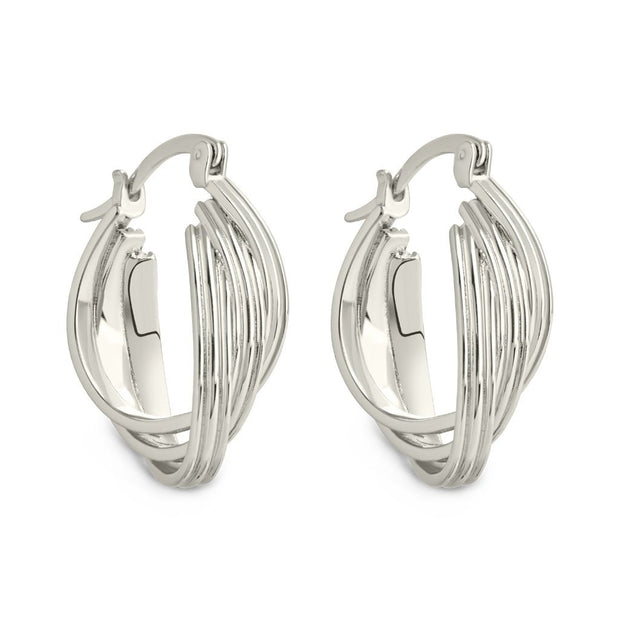 Emery Triple Row Layered Earrings