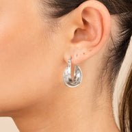 Emery Triple Row Layered Earrings