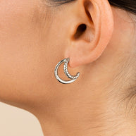 Arcadia Double Row Huggie Hoop Earrings