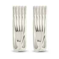 Katya Textured Hoop Earrings