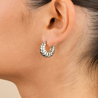 Lysandra Bubble Hoop Earrings