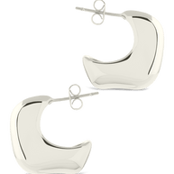 Demi Chunky Molten Metal Hoop Earrings