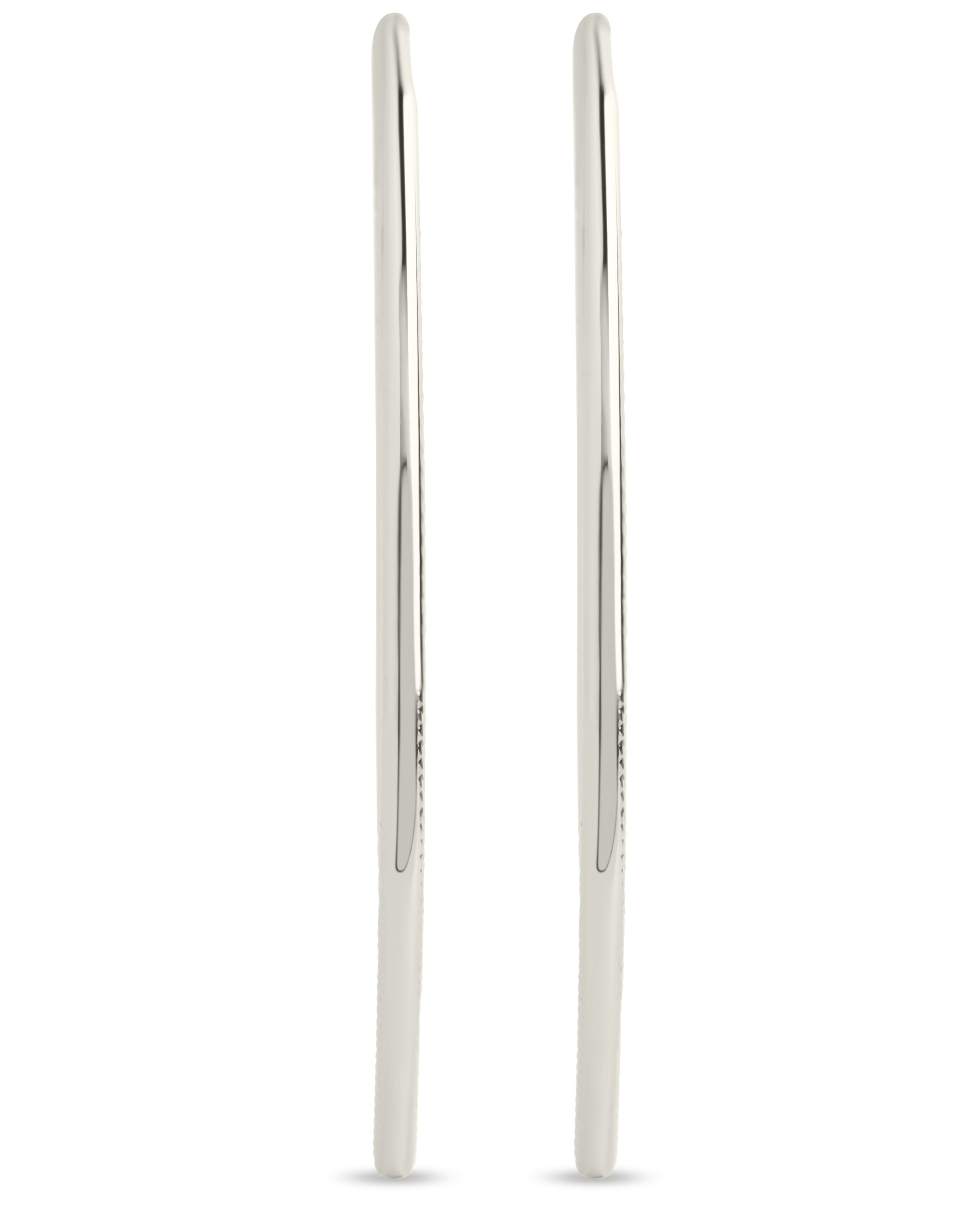 Textured Delicate Threader Hoop Earrings