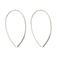 Textured Delicate Threader Hoop Earrings