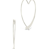 Rorie Heart Threader Hoops