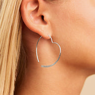 Rorie Heart Threader Hoops
