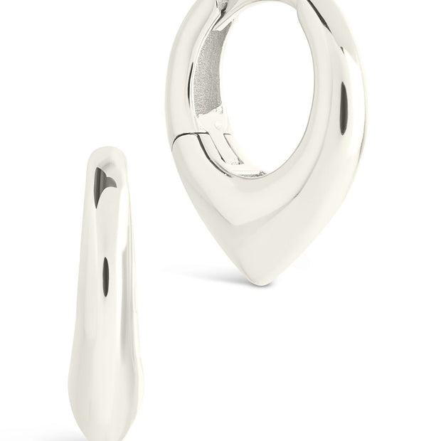 Colby Pointed Teardrop Hoops