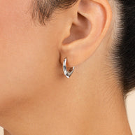 Colby Pointed Teardrop Hoops