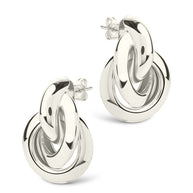 Ashton Layered Door Knocker Stud Earrings