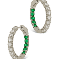 Karsyn Emerald Classic Hoops