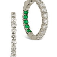 Karsyn Emerald Classic Hoops