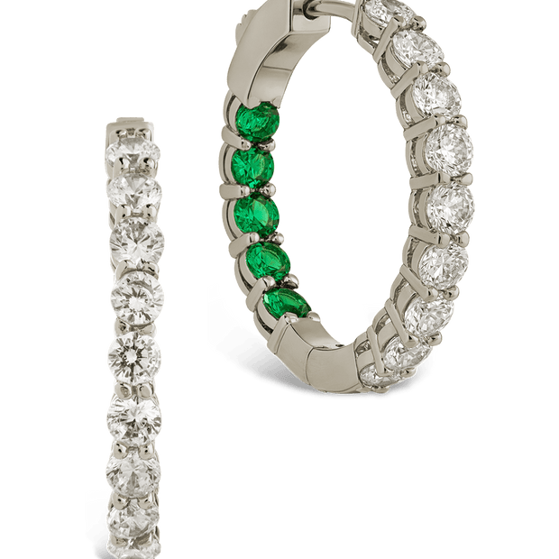 Karsyn Emerald Classic Hoops