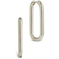 Kaylani Elongated Geo Hoops