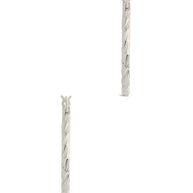 Sterling Silver Anita Textured Hoop Earrings