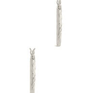 Sterling Silver Anita Textured Hoop Earrings