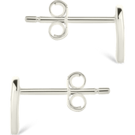 Sterling Silver Peace Sign Studs