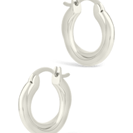 Sterling Silver Janice Twisted Hoop Earrings