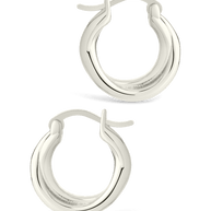 Sterling Silver Janice Twisted Hoop Earrings