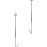Sterling Silver Kamryn Luxe Stone Accent Hoops