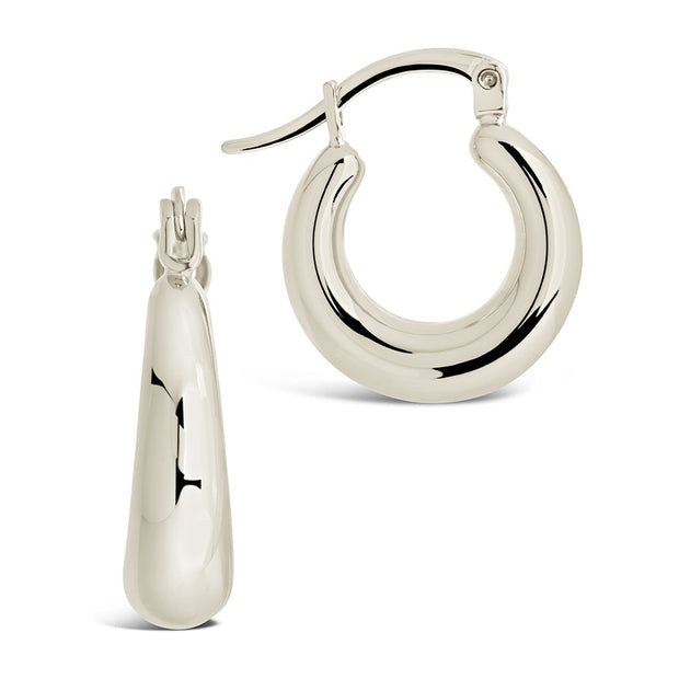 Graduated Tube Hoop Earrings