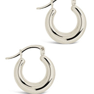 Graduated Tube Hoop Earrings