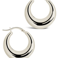 Graduated Tube Hoop Earrings