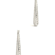 Delia Textured Hoop Earrings