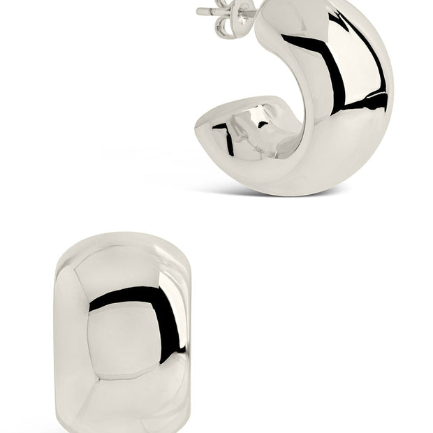 Marley Polished Chunky Hoop Earrings