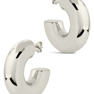Wynonna Polished Tube Hoop Earrings