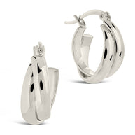 Claire Twist Hoop Earrings