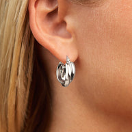Claire Twist Hoop Earrings