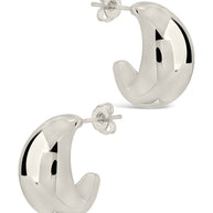 Eclipse Polished Hoop Earrings