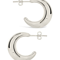Eclipse Polished Hoop Earrings