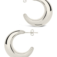 Eclipse Polished Hoop Earrings
