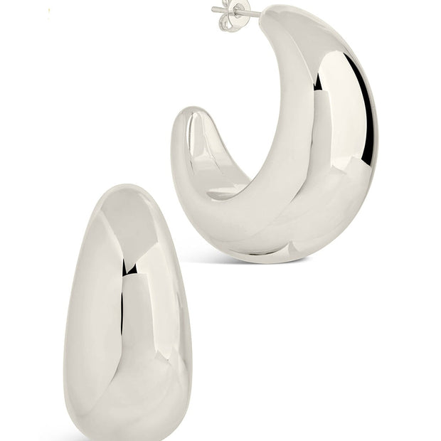 Eclipse Polished Hoop Earrings