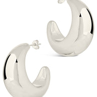Eclipse Polished Hoop Earrings