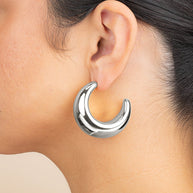 Eclipse Polished Hoop Earrings