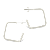 Square Prong Davina Hoop