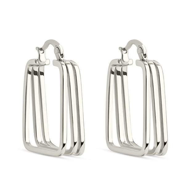 Belinda Textured Square Earrings