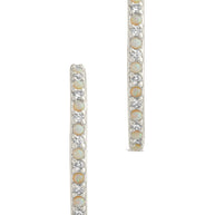 Lorna CZ & Opal Studded Hoop Earrings