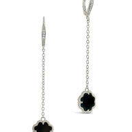Rose Petal Long Drop Earrings