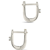 Zella CZ & Enamel Huggie Hoop Earrings